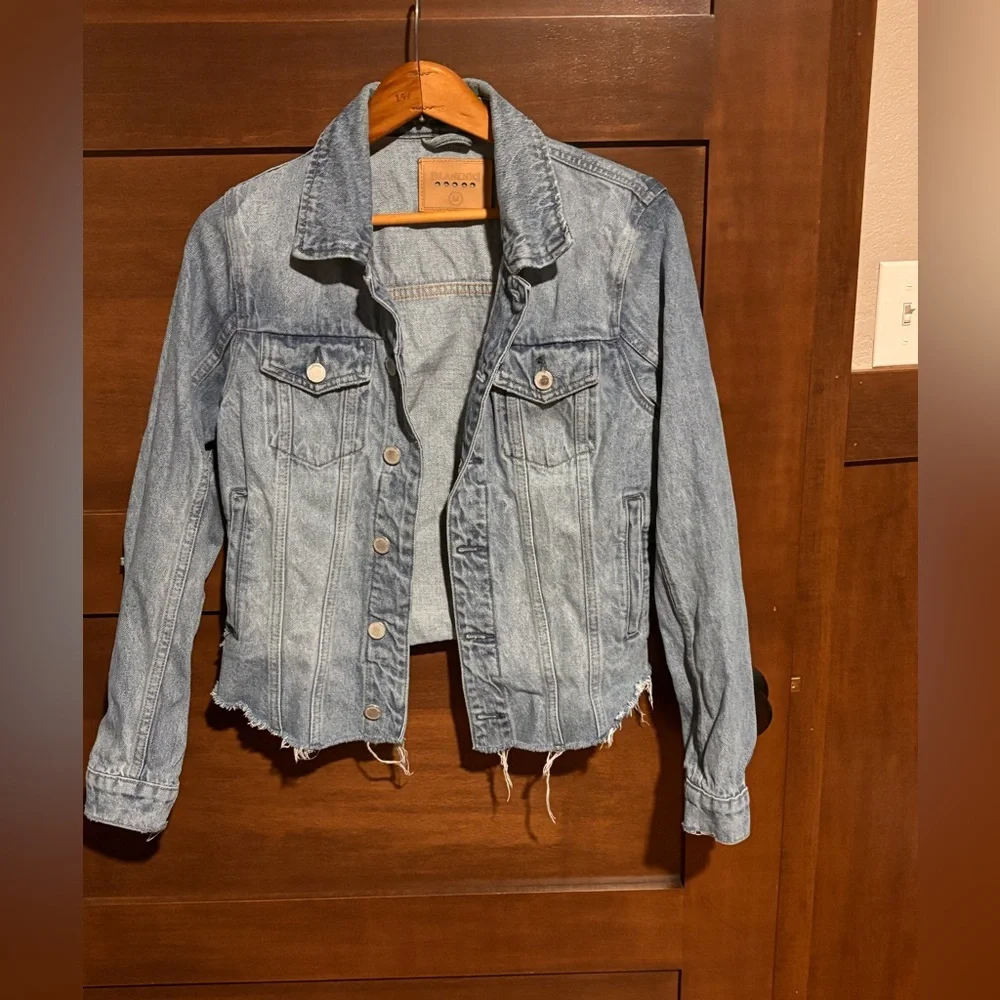 Blank NYC Light Blue Distressed Jean Jacket